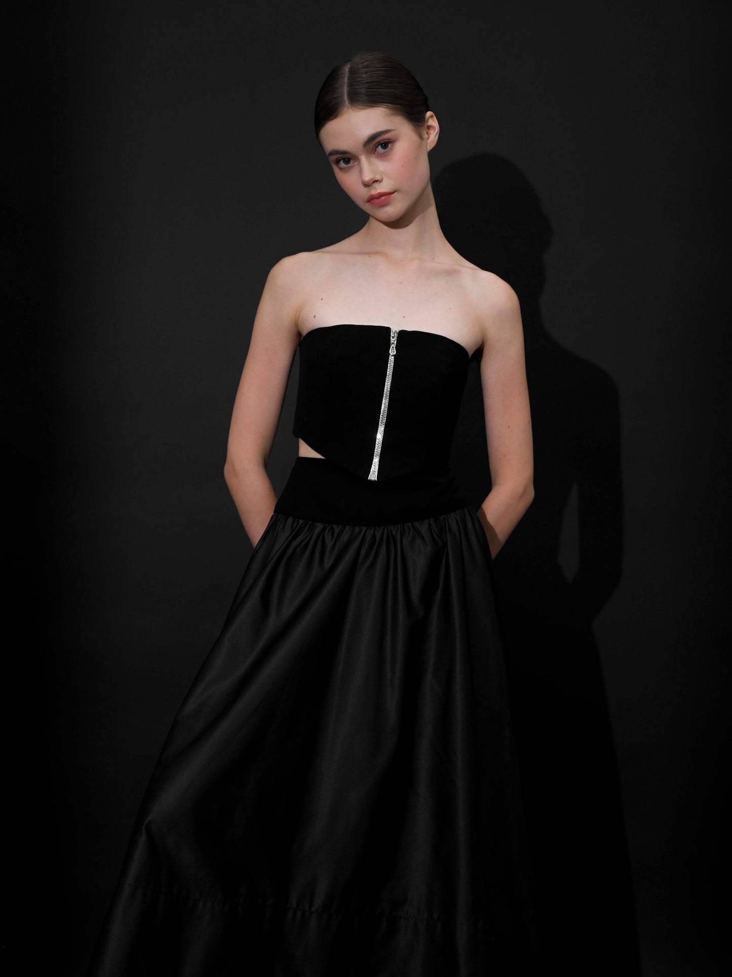 Nocturne Tafetta Two-Way Skirt