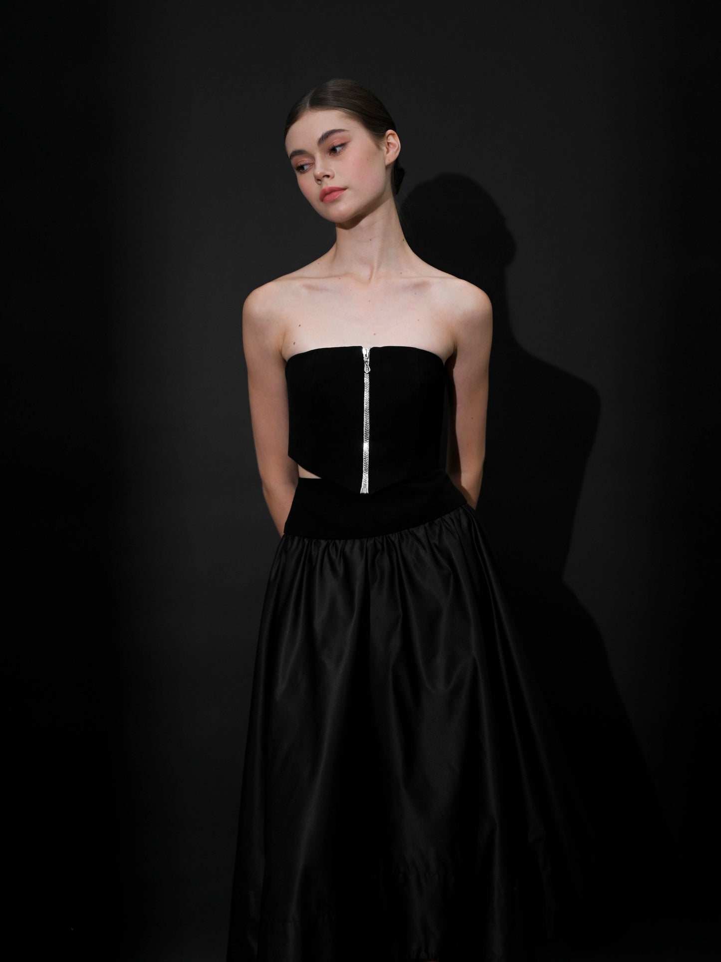 Nocturne Tafetta Two-Way Skirt