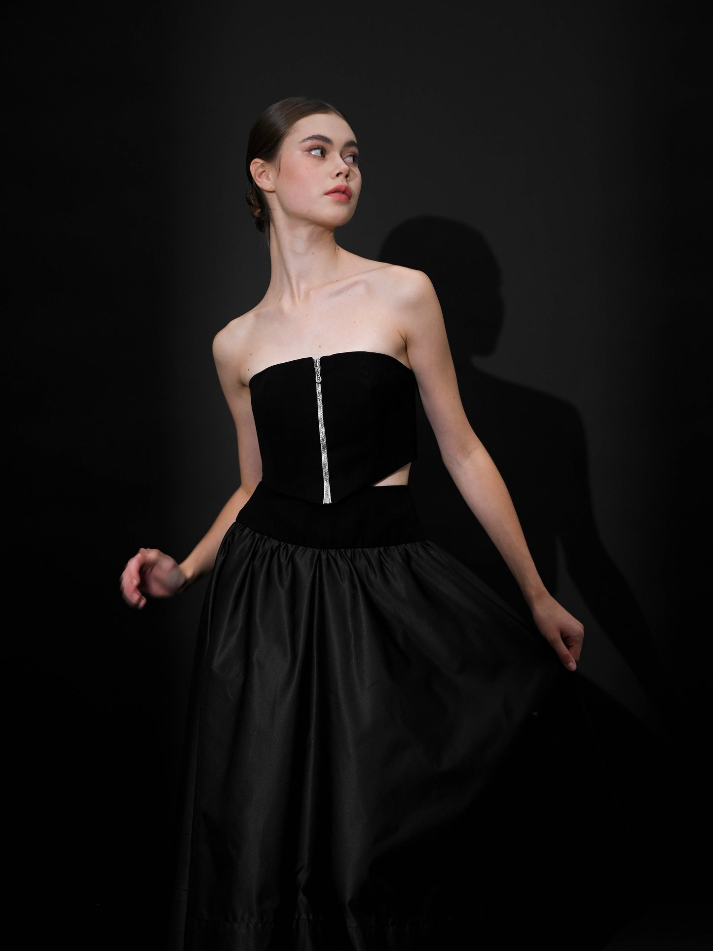 Nocturne Tafetta Two-Way Skirt