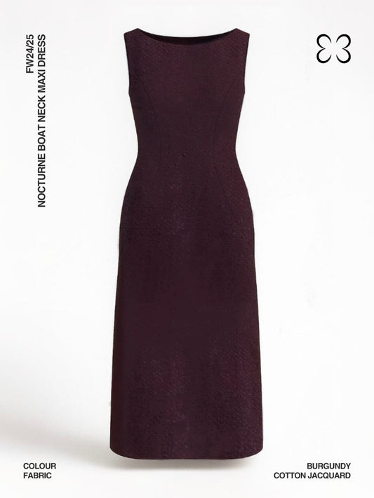 Nocturne Boat Neck Maxi Dress