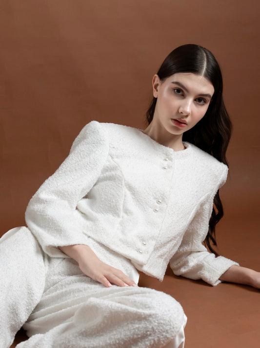 Pearl Pearl Tweed Tailored Jacket